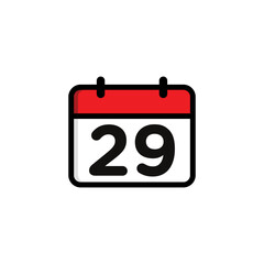 Calendar Agenda Event Icon Vector Template