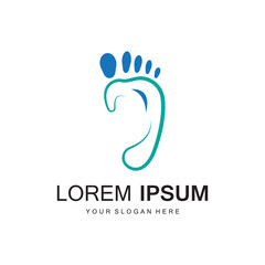 foot Logo Template vector icon