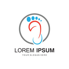 foot Logo Template vector icon