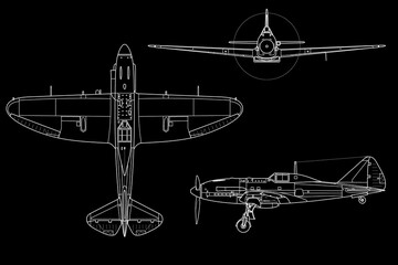 Caza de combate de hélice Re.2005
