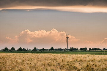 Thunderstorm with windmill