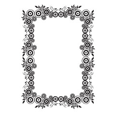 Frame, in the style of an ornament, Vector illustration eps 10, Art.	