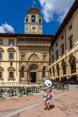 Arezzo is Italy city located in Tuscany.