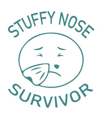 Stuffy Nose survivor svg, tStuffy Nose survivor png, Stuffy Nose Survivor Retro Vintage png, Stuffy Nose png svg bundle
