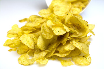 Potato chips with spices