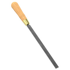3d rendering illustration of an half round rasp