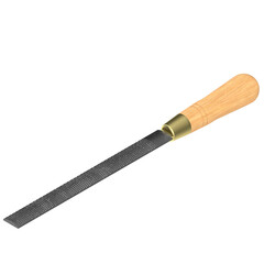 3d rendering illustration of an half round rasp