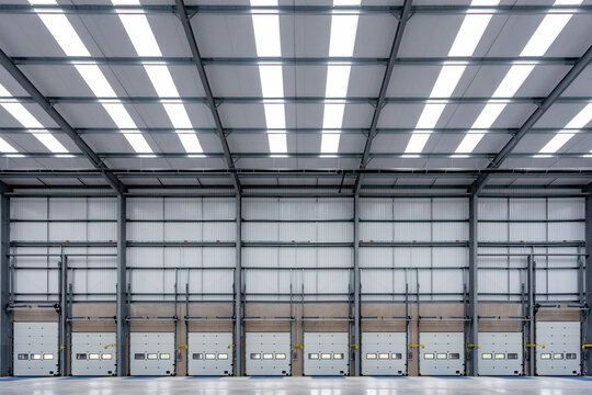 Loading doors of a warehouse
