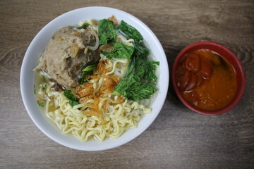 Indonesian cuisines meatballs