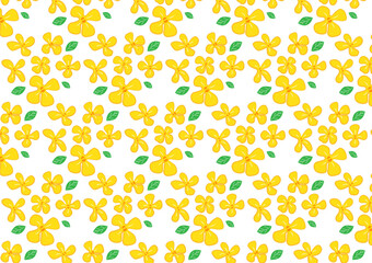 Sweet Osmanthus yellow flower pattern