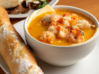 soup with shrimp