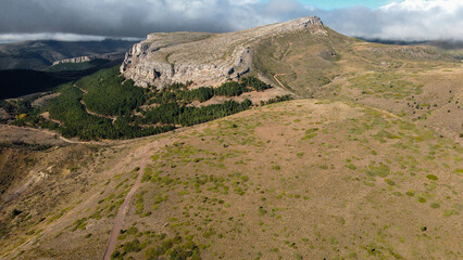 Landscape photography at Pico Morron next to Talamantes and Añon del Moncayo, a high hill that makes an incredible landscape next to Moncayo, Aragon. Spain.
