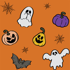 CARTOON HALLOWEEN REPEAT PATTERN
