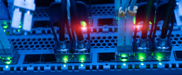 Optical Cable Website Header Banner Technology concept.