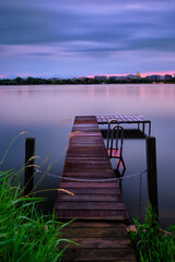 Sunrise on Monona Bay, Madison, WI. 