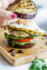 Whole30 Keto Pork Burger