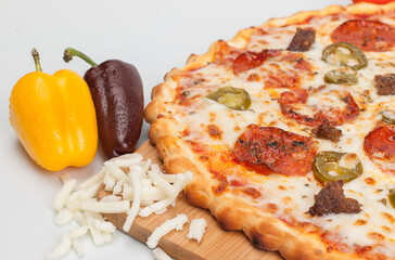 pizza with vegetables