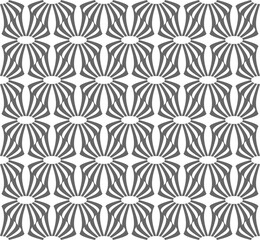 Vector seamless texture. Modern geometric background with curly tiles.