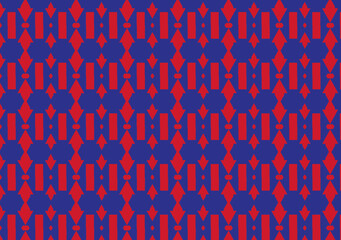 seamless pattern  blue and red