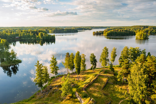 landscape with lake