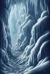 Obraz premium icy cave
