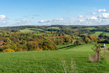 Fototapeta premium Landschaft Hügelig