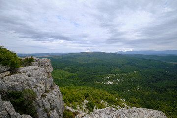 on the top of the mountain