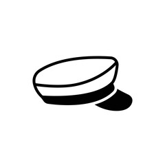 captain hat icon design vector template