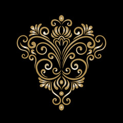 Oriental vector damask patterns for greeting cards and wedding invitations