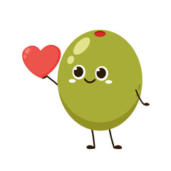 Olive pickled vector. Olive pickled character design. wallpaper.