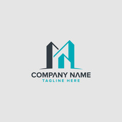 company logo with building forming