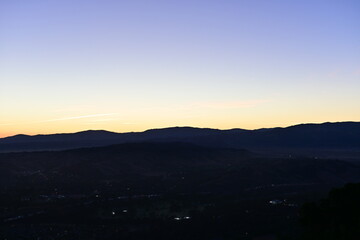 sunrise over the mountains
