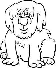 cartoon shaggy dog character coloring page