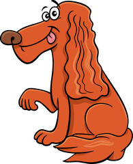 cartoon cocker spaniel dog comic animal character