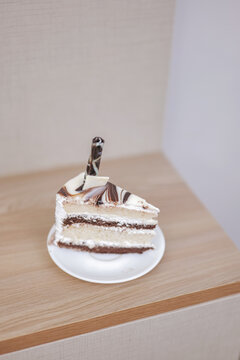 Slice of Cake in a Plate