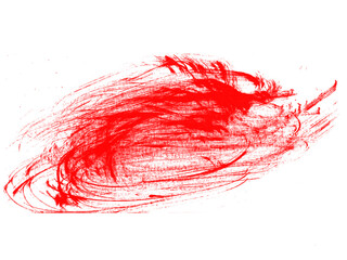 Blood stain on a white background