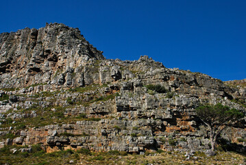 landscape with blue sky