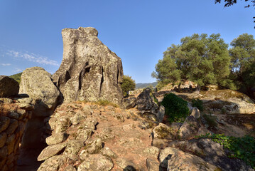 The open-air museum with old stone figures of an ancient civilization. The site once served religious purposes and possesses numerous figures carved of stone.