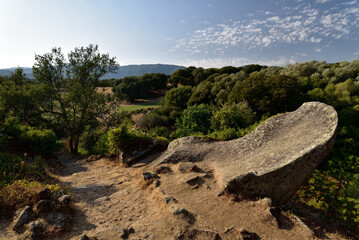 The open-air museum with old stone figures of an ancient civilization. The site once served religious purposes and possesses numerous figures carved of stone.