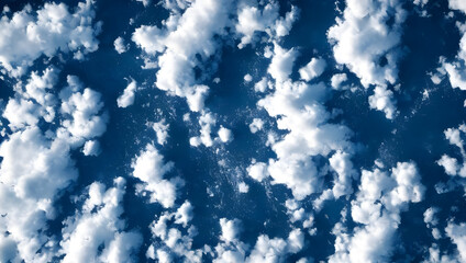 Obraz premium satellite image of earth with clouds and a ocean landscape