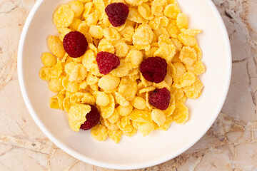 Bowl of cereal and milk