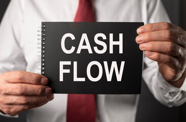 Cash flow statement. Cashflow, profit, earnings concept. High quality photo