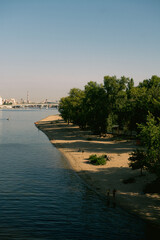 An empty beach without people