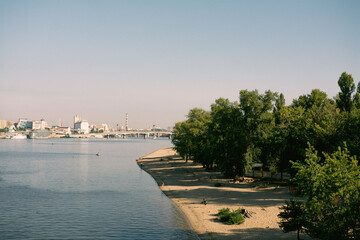 An empty beach without people