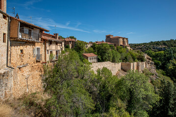 Fototapeta na wymiar medieval village of Calatañazor in Soria,
