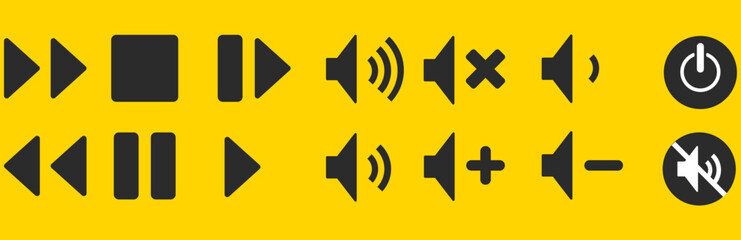 multimedia icons vector design.
media icon idea concept.