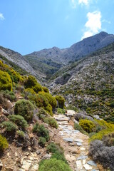 Wanderung Mount Zeus, Naxos - obrazy, fototapety, plakaty