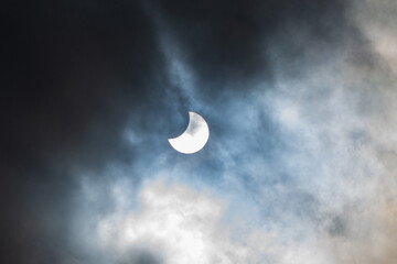 Obraz na płótnie Canvas solar eclipse 2022
