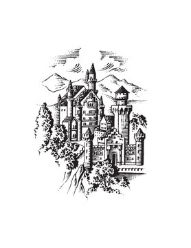 illustration of castle