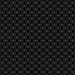 Vector illustration. The texture of the contour hexagon. Black and white, grey geometric seamless pattern. Mosaic abstract background. Hexagonal repeating geometric polygon texture.